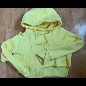 Gymshark Cropped Raw Edge Hoodie